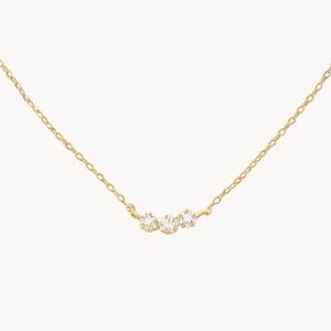 NWT Secret Box Gold Plated CZ Necklace